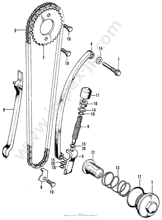 Motorcycle parts HONDA CB125S A 1975 — IMPEX JAPAN