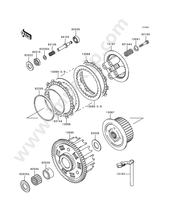 Clutch for KAWASAKI ZX600 1999 — IMPEX JAPAN