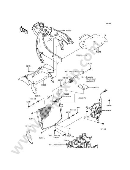 Radiator for KAWASAKI ZX600RFF 2015 — IMPEX JAPAN