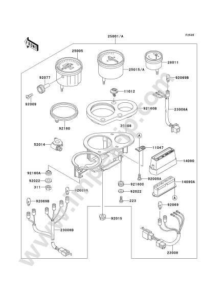 Meter(s) for KAWASAKI ZX400-L1 1991 — IMPEX JAPAN