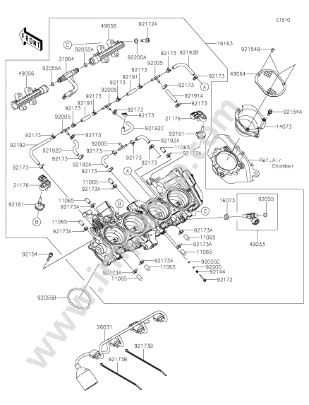 Throttle for KAWASAKI ZX1000YJF 2018 — IMPEX JAPAN