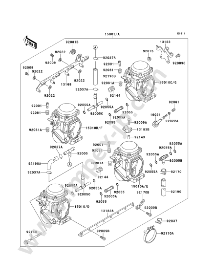 Carburetor for KAWASAKI ZX250-C2 1992 — IMPEX JAPAN