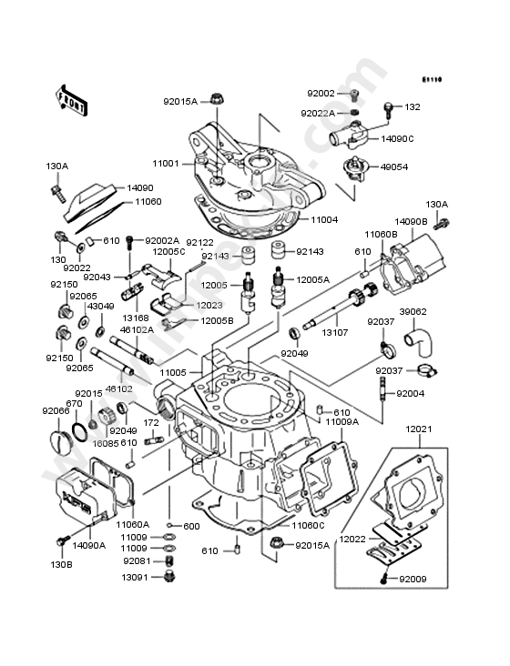 Motorcycle parts KAWASAKI KDX220-B3 1996 — IMPEX JAPAN