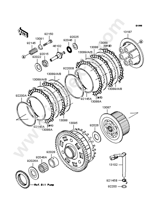 Clutch for KAWASAKI ZX1200-A2 2001 — IMPEX JAPAN