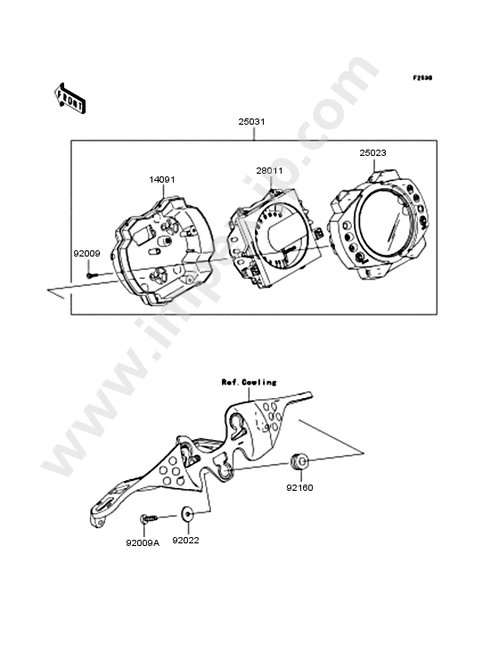 Meter for KAWASAKI ZX1000D6F 2006 — IMPEX JAPAN