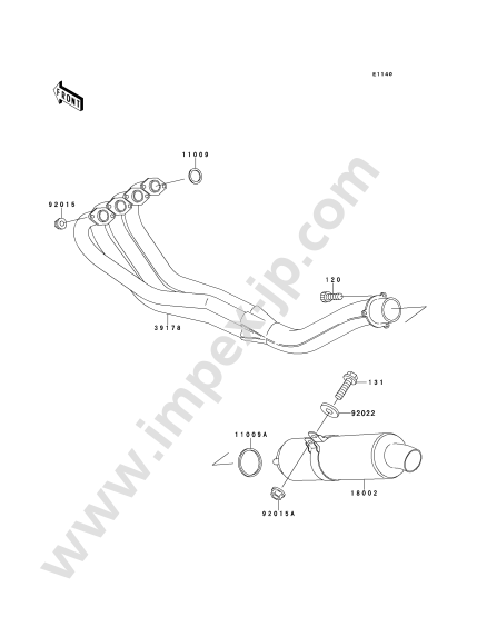 Motorcycle parts KAWASAKI ZX250-A1 1989 — IMPEX JAPAN