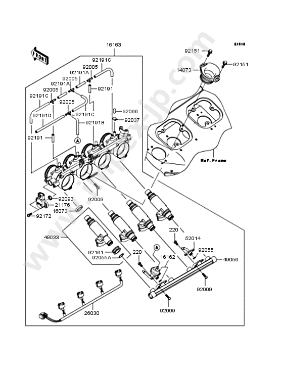 Trottle for KAWASAKI ZX1200-A1 2000 — IMPEX JAPAN