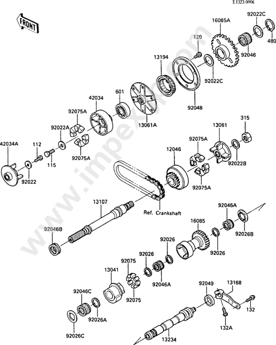 Motorcycle parts KAWASAKI ZX1000-A1 1986 — IMPEX JAPAN