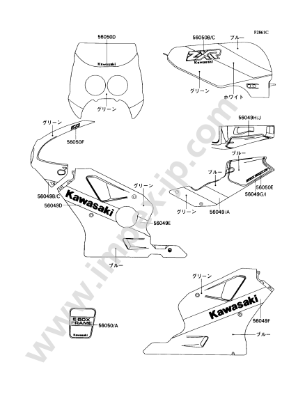 Motorcycle parts KAWASAKI ZX400-H1 1989 — IMPEX JAPAN