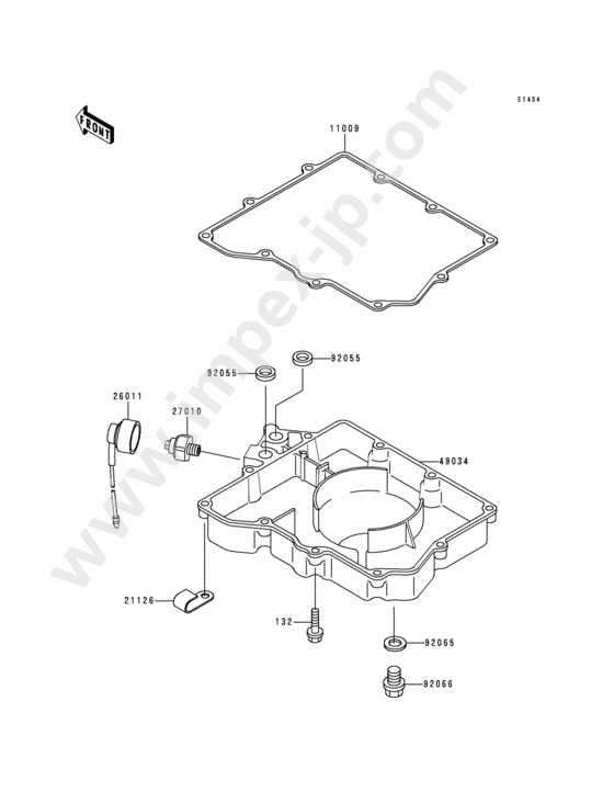 Oil pan for KAWASAKI ZX400-L9 1999 — IMPEX JAPAN