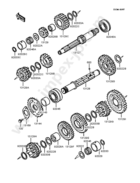 Motorcycle parts KAWASAKI ZX-4 1988 — IMPEX JAPAN