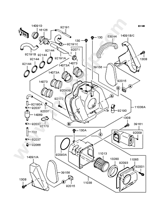 Motorcycle parts KAWASAKI ZRX-II 2007 — IMPEX JAPAN