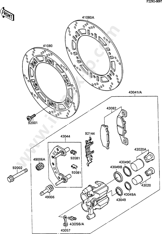 Motorcycle parts KAWASAKI ZX600-C2 1989 — IMPEX JAPAN