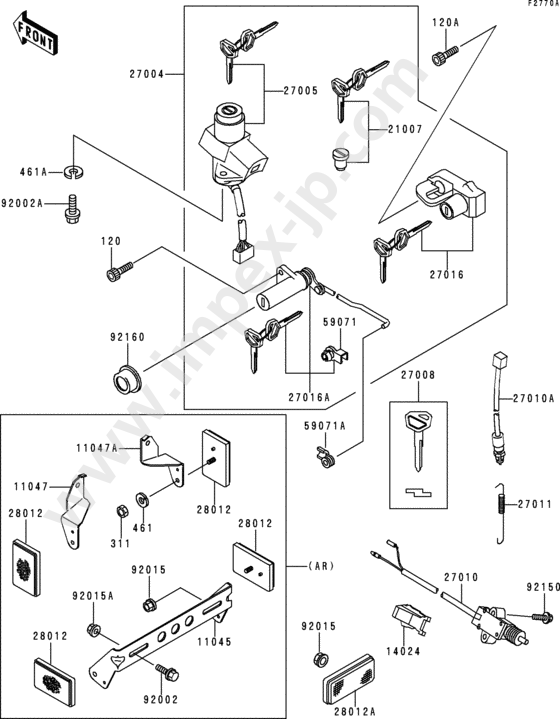 Motorcycle parts KAWASAKI ZR1100-A1 1992 — IMPEX JAPAN