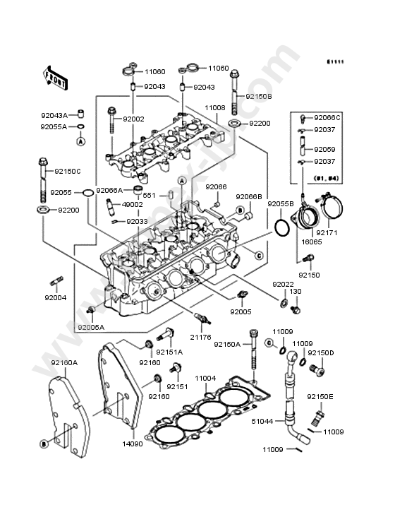 Motorcycle parts KAWASAKI ZX636-A1 2002 — IMPEX JAPAN