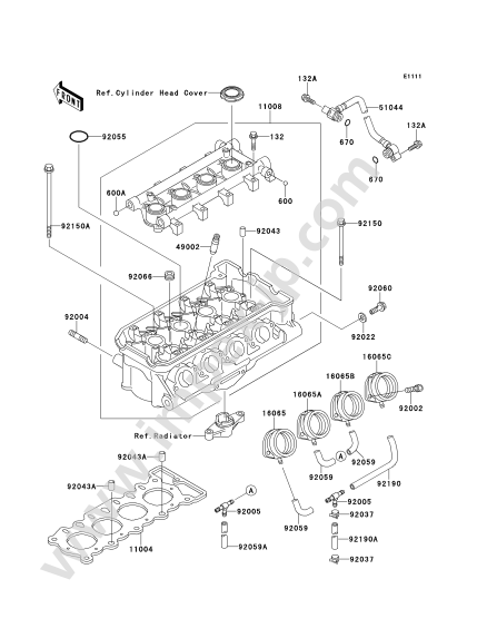 Motorcycle parts KAWASAKI ZX250-C3 1993 — IMPEX JAPAN