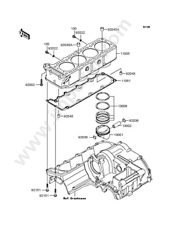 Motorcycle parts KAWASAKI ZRX1200 DAEG 2011 — IMPEX JAPAN