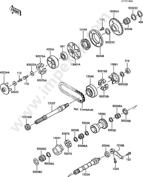 Balancer(zxt00a-020487-) for KAWASAKI ZX1000-A2 1987 — IMPEX JAPAN