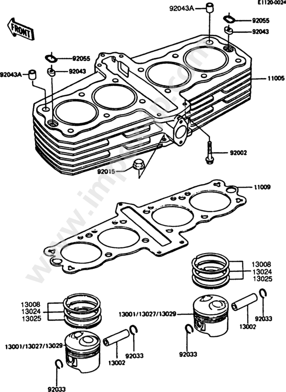 Motorcycle parts KAWASAKI ZX550-A1 1984 — IMPEX JAPAN