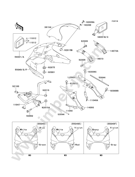 Motorcycle parts KAWASAKI ZX250-C3 1993 — IMPEX JAPAN