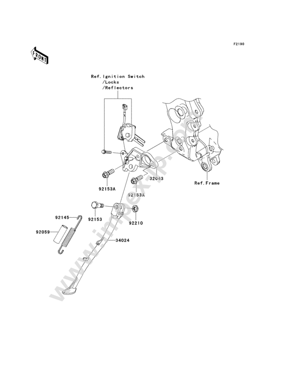 Stand(s) for KAWASAKI ZX1400C9FB 2009 — IMPEX JAPAN