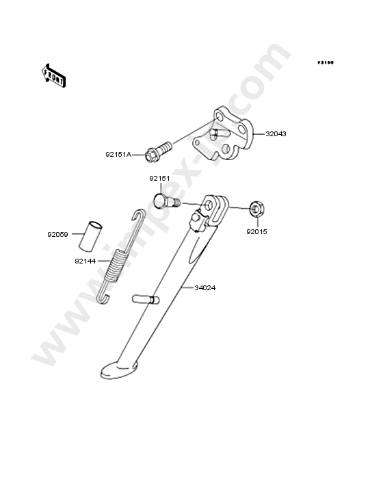 Stand for KAWASAKI ZX900-E1 2000 — IMPEX JAPAN