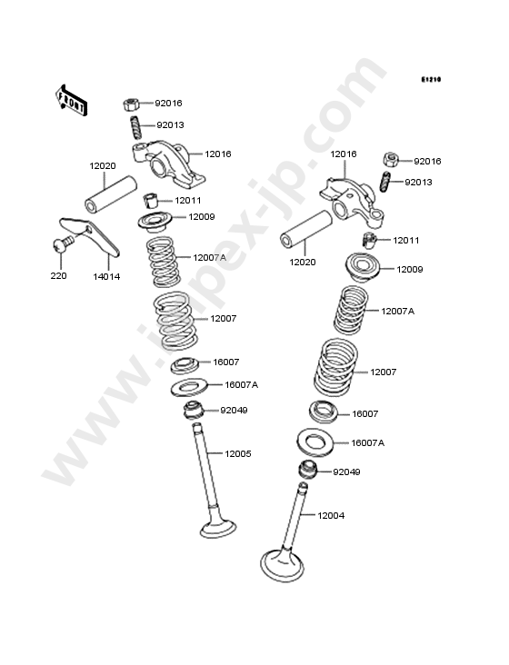 Motorcycle parts KAWASAKI BJ250-B1 1992 — IMPEX JAPAN