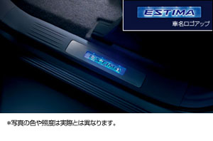 Накладка порога с подсветкой для Toyota ESTIMA ACR50W-GFXSK(W) (Июнь 2007 – Дек. 2008)