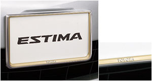 Рамка номера (передняя / задняя), (престижный) для Toyota ESTIMA GSR55W-GFTSK(T) (Июнь 2007 – Дек. 2008)