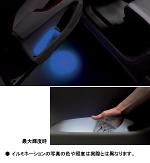 Подсветка передней двери для Toyota ESTIMA ACR50W-GFXEK(U) (Дек. 2009 – Апр. 2012)