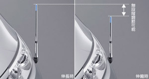 Габаритная антенна-лампа крыла (изменяемый тип) для Toyota ESTIMA ACR50W-GRXSK (Дек. 2009 – Апр. 2012)