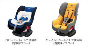 Детское сиденье (G − Child plus [голубой / желтый]) для Toyota ESTIMA ACR50W-GRXSK (Дек. 2009 – Апр. 2012)