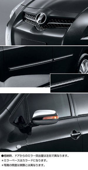 набор премиум / зеркало с сигналом поворота (хромированное)/ молдинг хромированный боковой (набор)/ хромированная накладка решетки для Toyota AURIS NZE151H-BHXNK (Окт. 2006 – Дек. 2008)