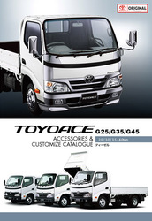 Каталог аксессуаров для Toyota TOYOACE