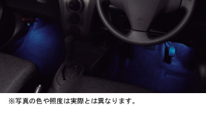 Подсветка пола (голубой) для Toyota VITZ NCP95-AHPEK (Авг. 2010 – Дек. 2010)