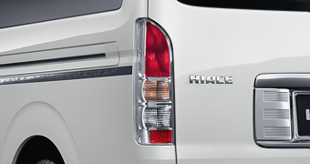 Стоп-сигнал прозрачный комбинированный (задний, заменяемый) для Toyota HIACE KDH201V-RHMDY-G (Июль 2010 – Май 2012)