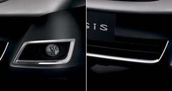 набор хромированных накладок (для G / L) для Toyota ISIS ZGM10G-AWXEP(X) (Июнь 2012 – Окт. 2013)
