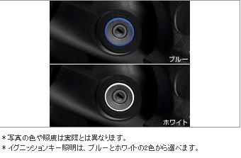 Подсветка ключа зажигания (голубой / белый) для Toyota VITZ NSP130-AHXNK(I) (Дек. 2012 – Апр. 2014)