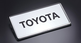 Рамка номера (передняя / задняя), (deluxe (роскошный)) для Toyota ESTIMA GSR55W-GFTSK (Апр. 2013 – Сент. 2014)