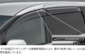 Дефлектор двери (RV широкий) для Toyota ESTIMA ACR55W-GRXSK (Апр. 2013 – Сент. 2014)