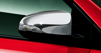 Хромированная крышка зеркала для Toyota AURIS ZRE186H-BHFNP-S (Авг. 2012 – )