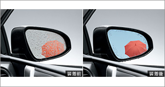 Зеркало голубое с покрытием от дождя для Toyota AURIS ZRE186H-BHFNP-S (Авг. 2012 – )