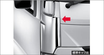 набор хромированных боковых, панелей хромированная угловая панель (RH), (LH) для Toyota DYNA XZU650-TKMMB (Июль 2011 – Май 2013)