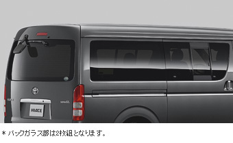 IR (ИК излучение) тонировочная пленка (заднее боковое, стекло заднее (дымчатый)) для Toyota HIACE TRH200V-RHMDK-G (Май 2012 – Дек. 2013)