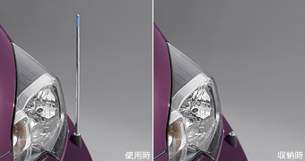 Габаритная антенна-лампа крыла (телескопическая выдвижная с электроприводом (авто передний)) для Toyota RACTIS NCP120-CHXSK (Сент. 2012 – Окт. 2013)