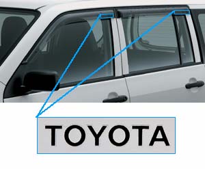Дефлектор двери (основной) для Toyota PROBOX NCP50V-EXMGK (Окт. 2013 – Сент. 2014)