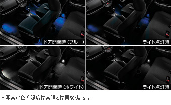 Подсветка салона (2 тип работы голубой / белый) для Toyota VITZ NCP131-AHMVK (Апр. 2014 – Нояб. 2014)