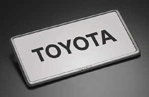 ? амка номера (передняя / задняя, тип 2 (основной)) для Toyota VITZ SCP90-AHXEK (Сент. 2008 – Авг. 2010)