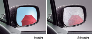 Зеркало голубое с покрытием от дождя для Toyota VITZ KSP90-AHXDK(I) (Сент. 2008 – Авг. 2010)