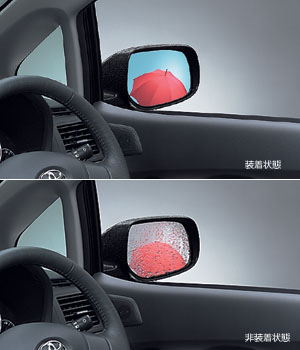 Зеркало голубое с покрытием от дождя для Toyota AURIS NZE154H-BHXNK (Дек. 2008 – Окт. 2009)